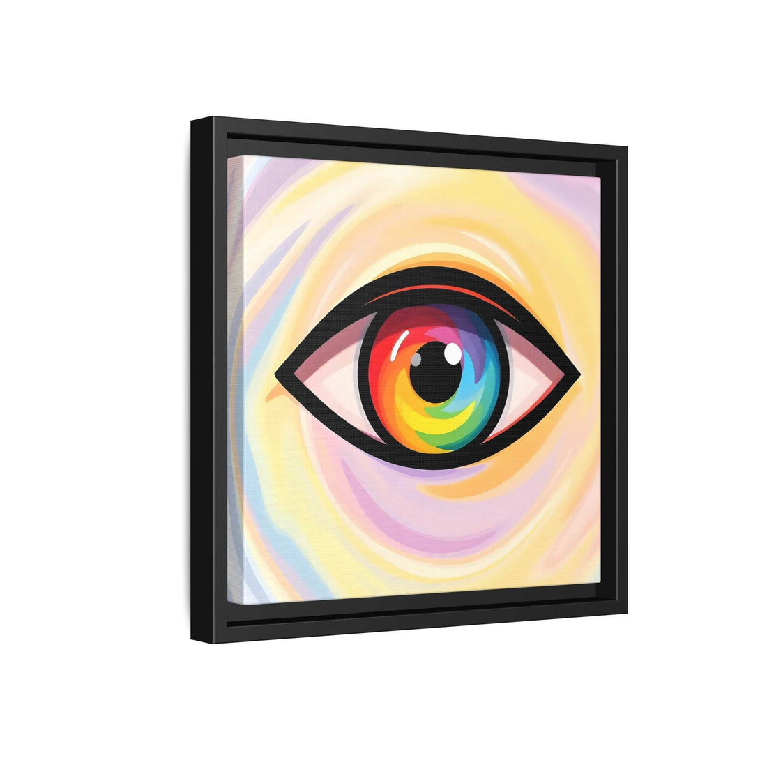 PsEyeFlow #18 - Ethereal Visionb. ( Colorful Framed Matte Canvas Decor ) - Highdellic