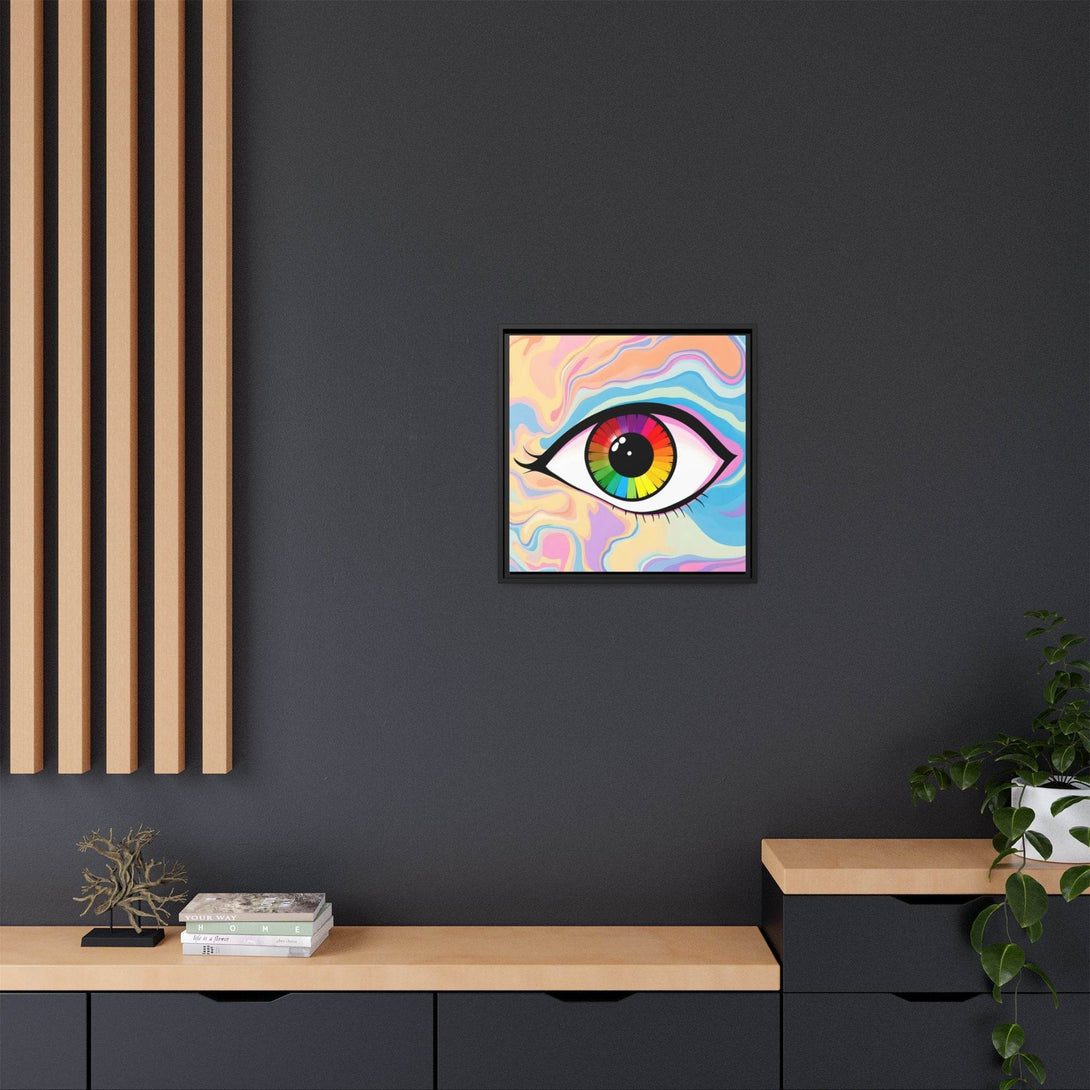 PsEyeFlow #1 – Prism Vision. (Matte Canvas, Framed, Multi-color) - Highdellic