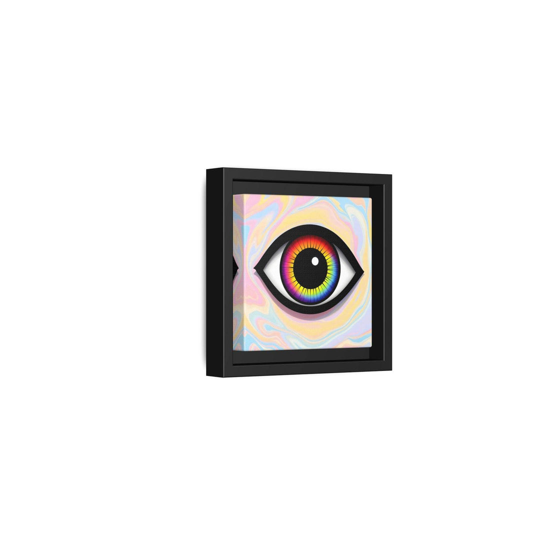 PsEyeFlow #25 - Chromatic Horizon. (Matte Canvas, Framed (Multi-color)) - Highdellic