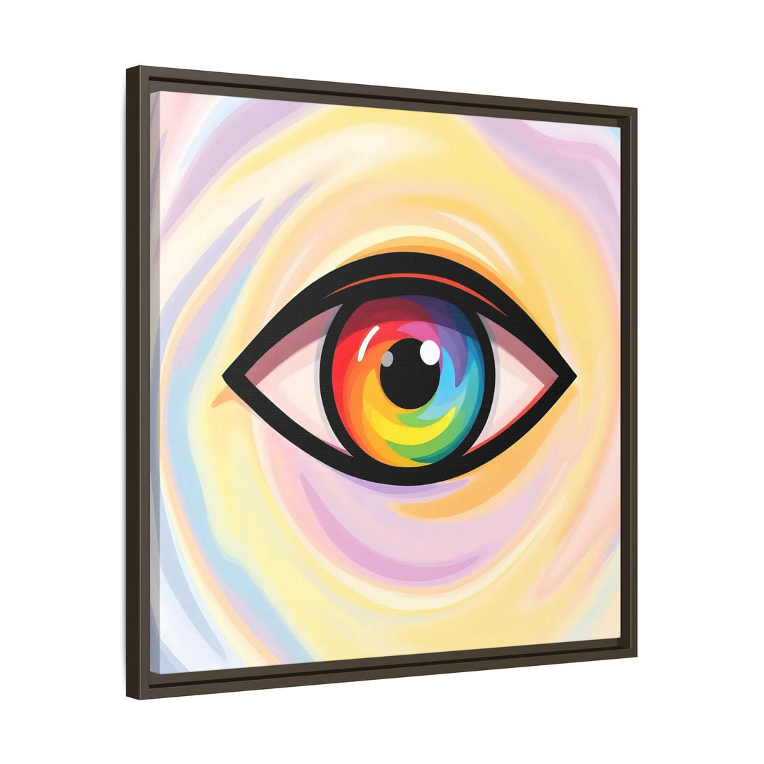 PsEyeFlow #18 - Ethereal Visionb. ( Colorful Framed Matte Canvas Decor ) - Highdellic