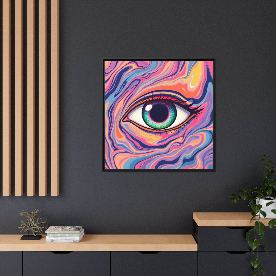 PsEyeFlow #26 - Vivid Echo - (Matte Canvas, Framed (Multi-color)) - Highdellic