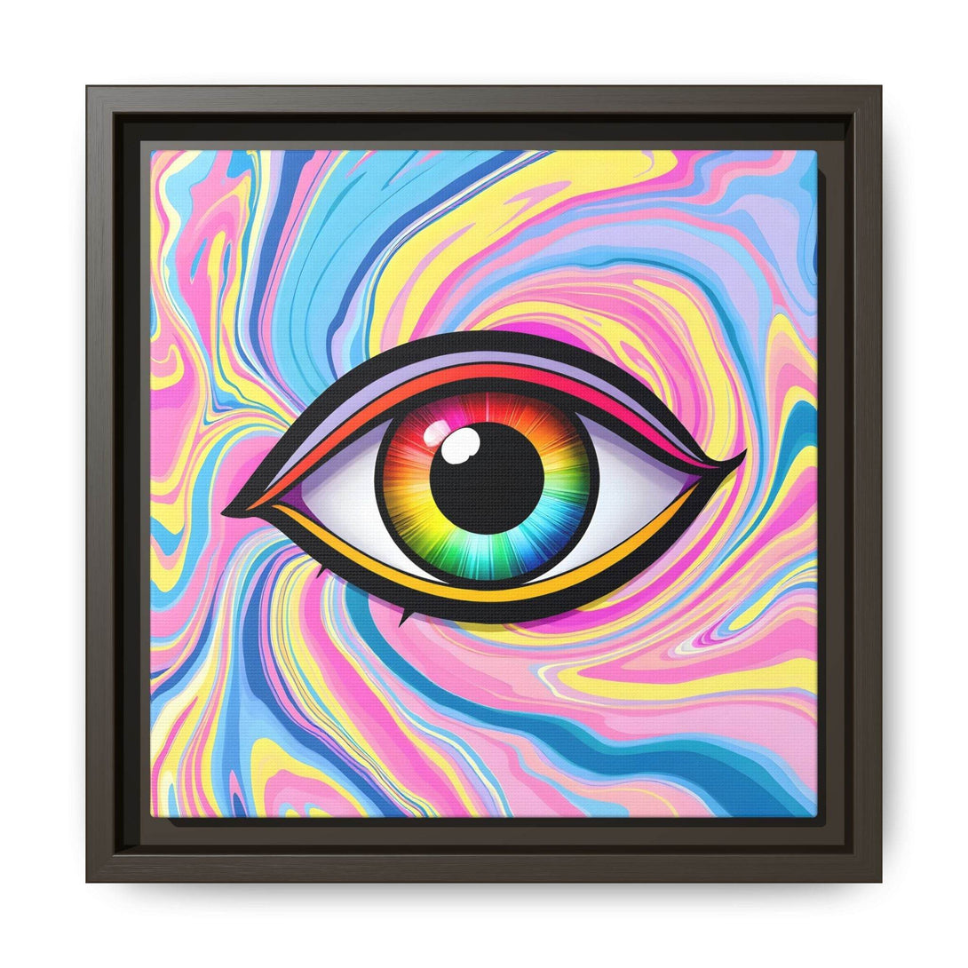 PsEyeFlow #31 - The Kaleidosoul on Framed Matte Canvas - Highdellic