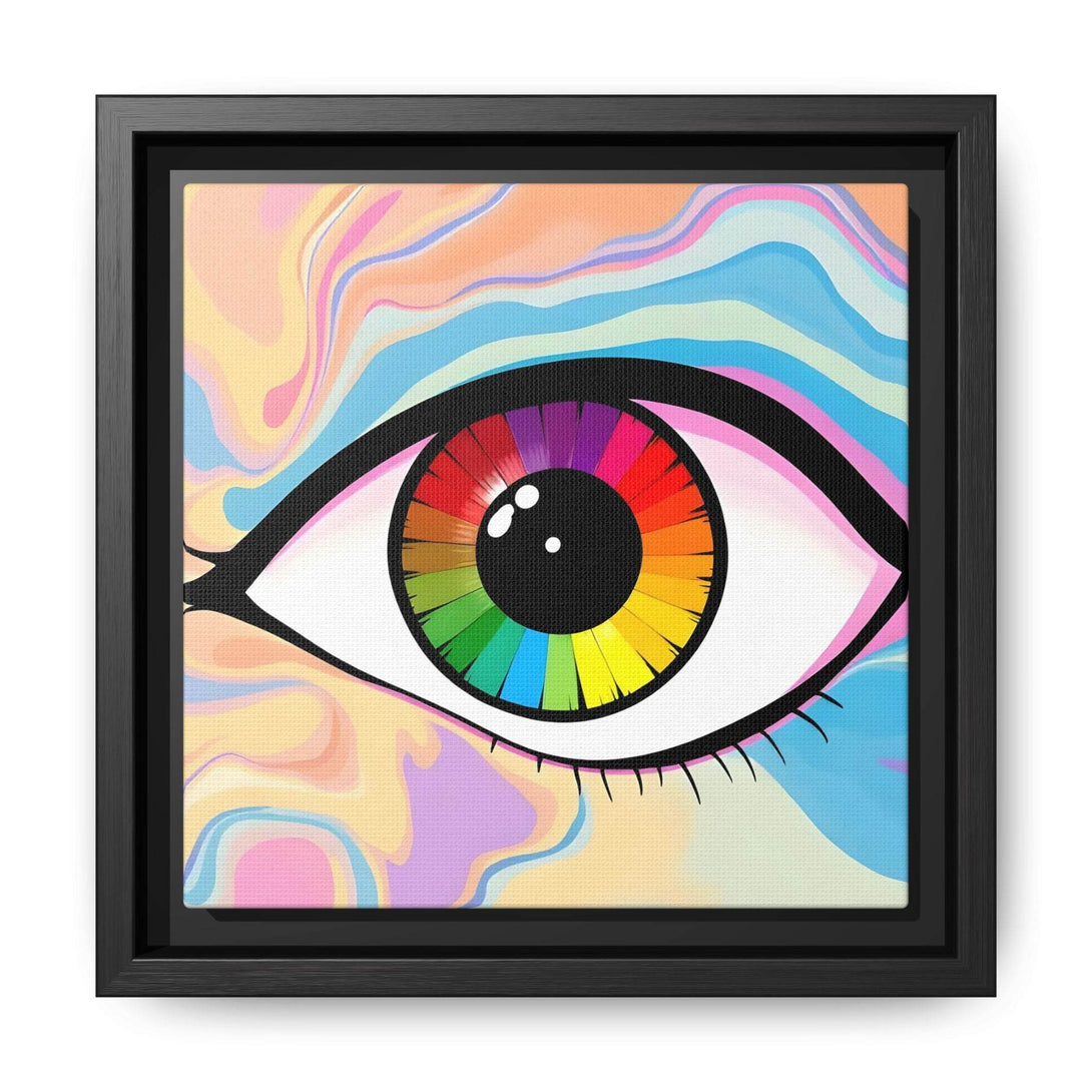 PsEyeFlow #1 – Prism Vision. (Matte Canvas, Framed, Multi-color) - Highdellic