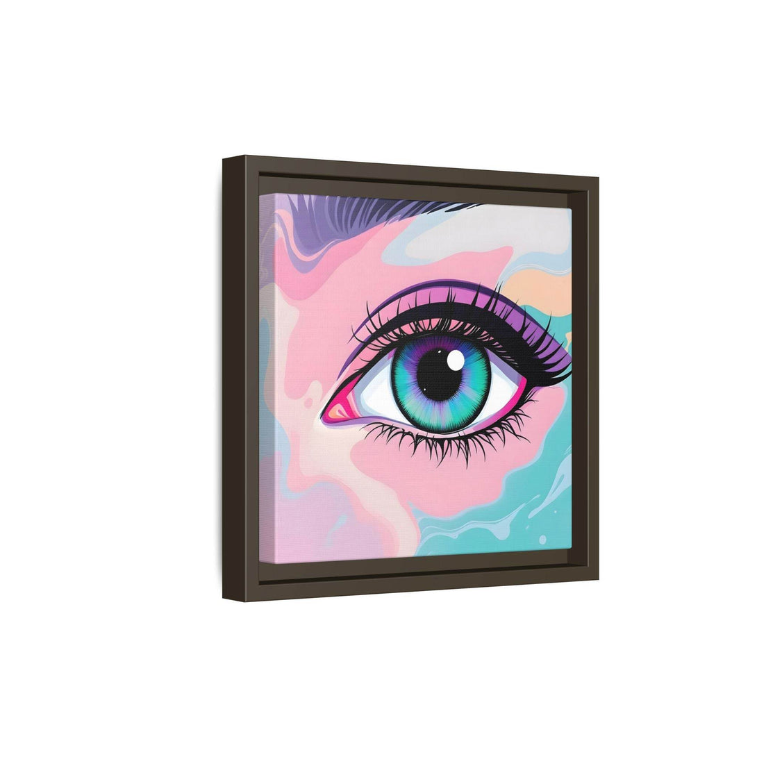 PsEyeFlow #2 – Lucid Gaze. ( Colorful Framed Matte Canvas Decor ) - Highdellic