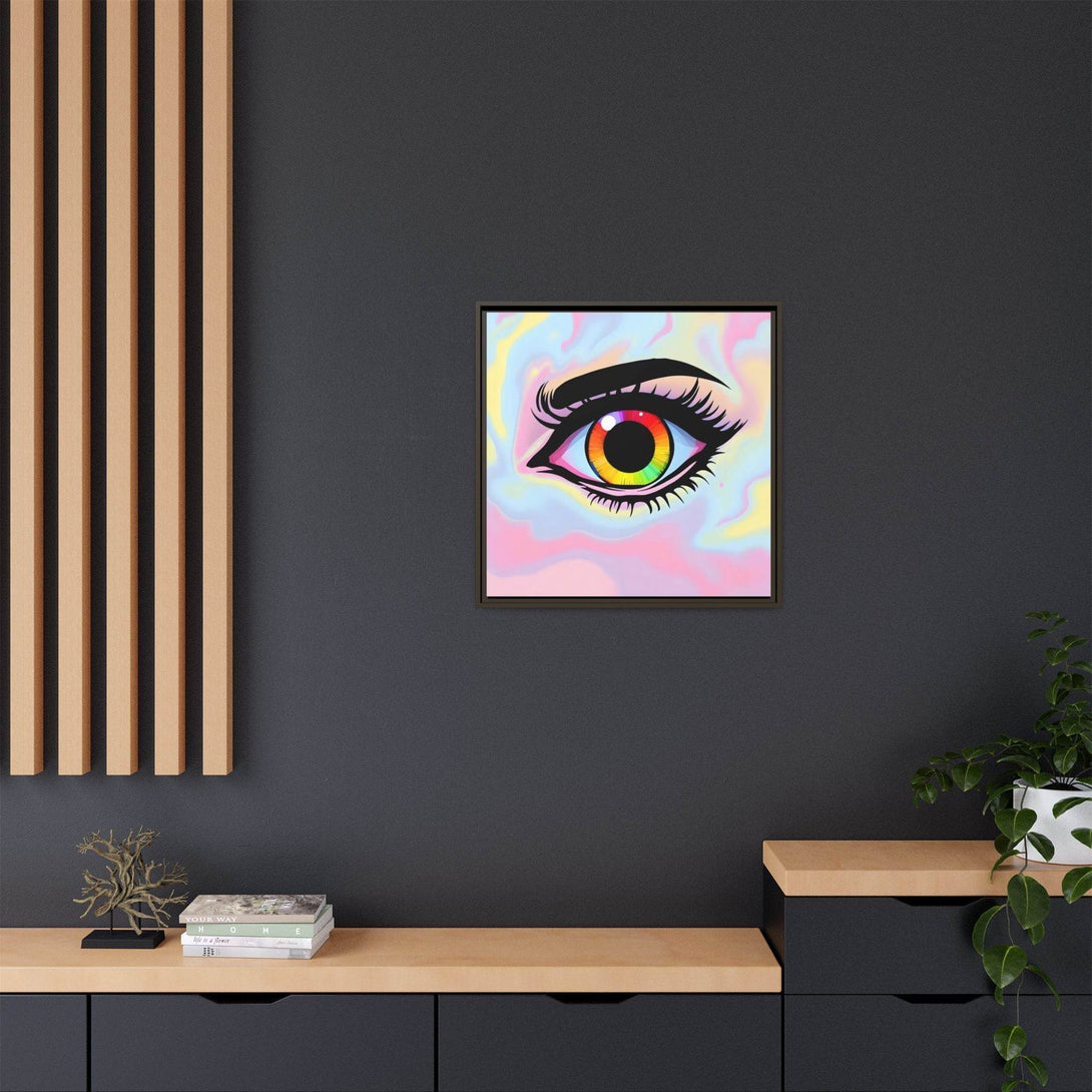 PsEyeFlow #35 - Spectrum Sentinel on Framed Matte Canvas (multi colour) - Highdellic