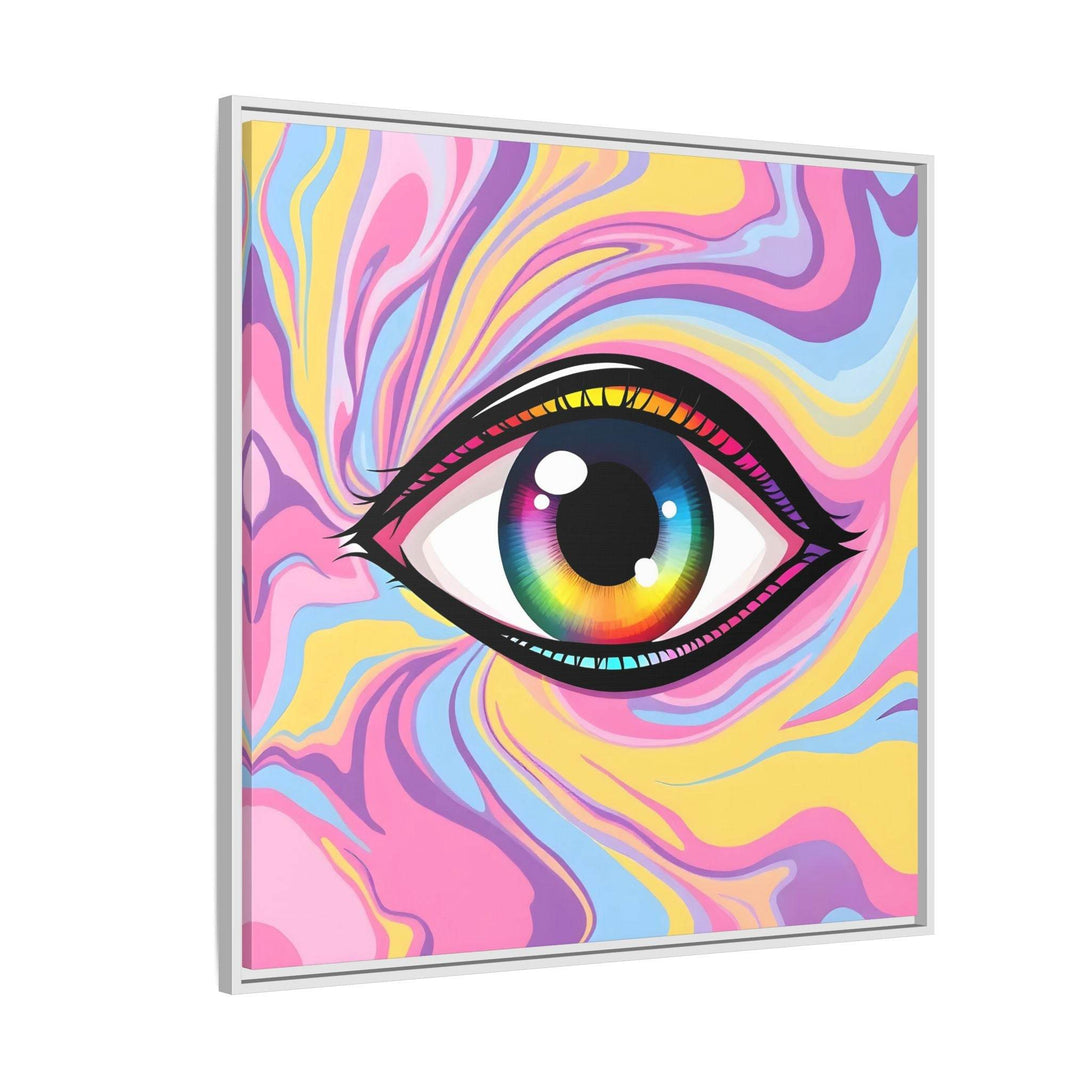 PsEyeFlow #29 - Spectrum Gaze.b (Matte Canvas, Framed (Multi-color)) - Highdellic