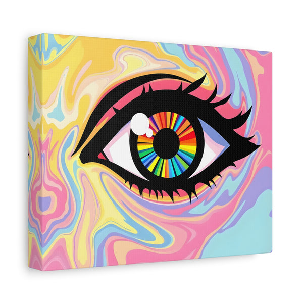 PsEyeFlow #12 - Prismatic Glimpse (Stretched Matte Canvas 1.25")