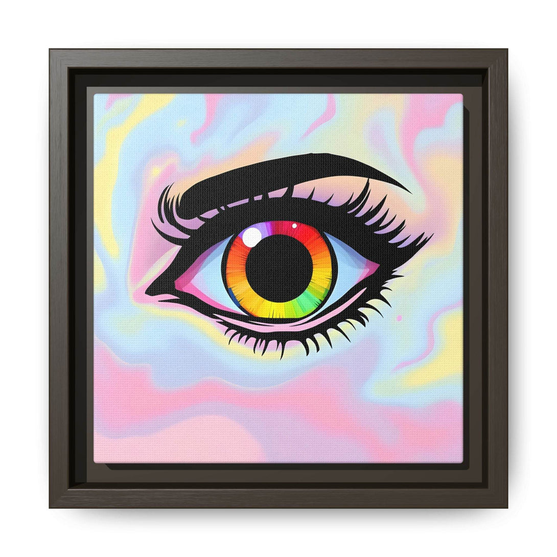PsEyeFlow #35 - Spectrum Sentinel on Framed Matte Canvas (multi colour) - Highdellic