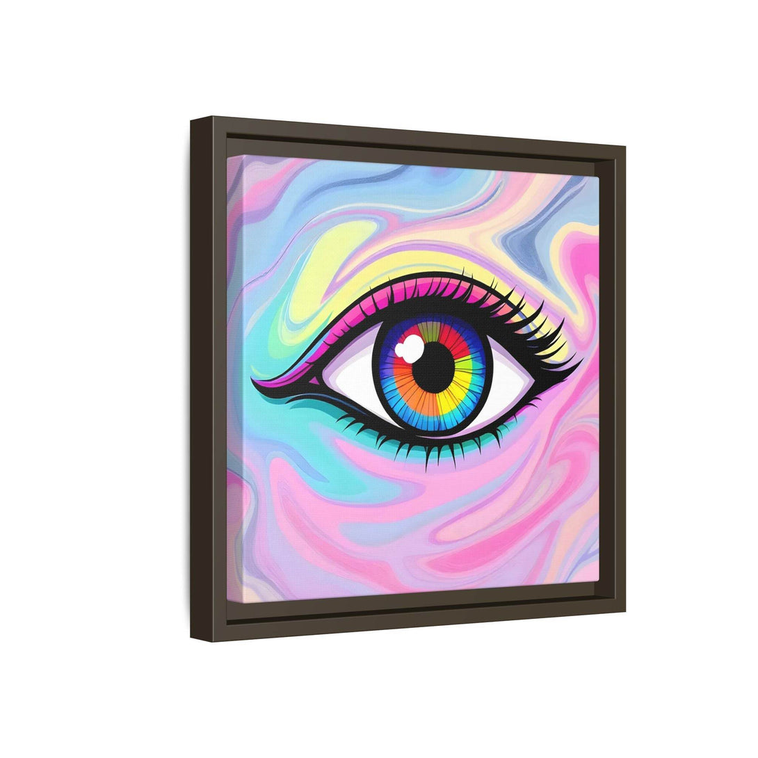 PsEyeFlow #8 - Radiant Vision. ( Colourful Framed Matte Canvas Decor ) - Highdellic