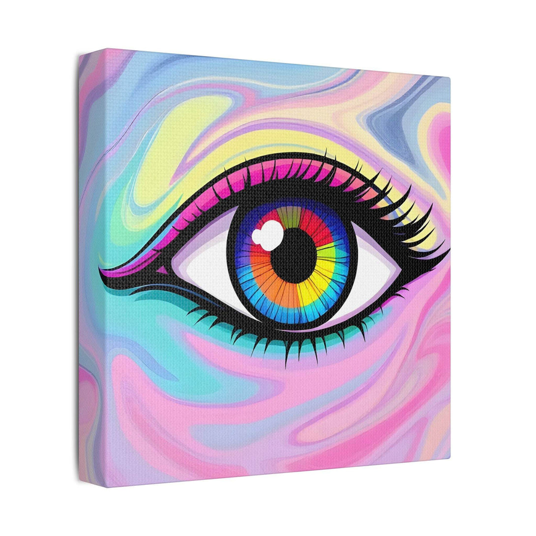 PsEyeFlow #8 - Radiant Vision. (Satin Canvas, Stretched) - Highdellic