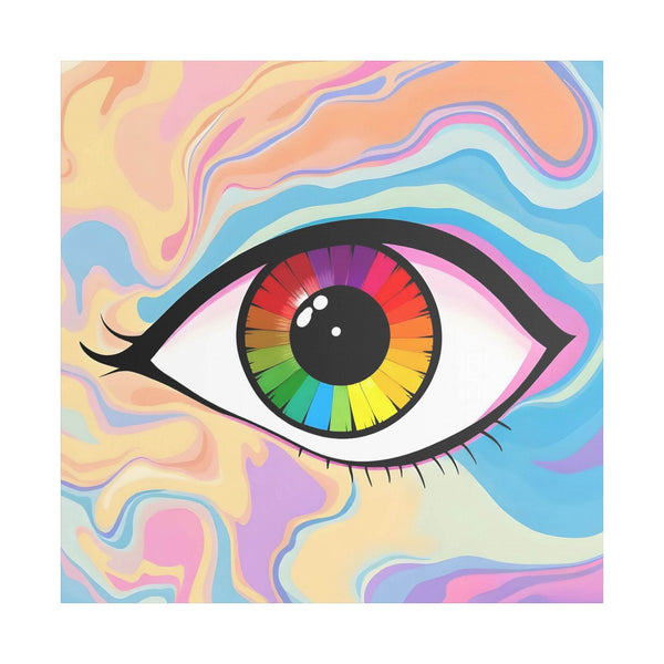PsEyeFlow #1 – Prism Vision. (Satin Canvas, Stretched) - Highdellic