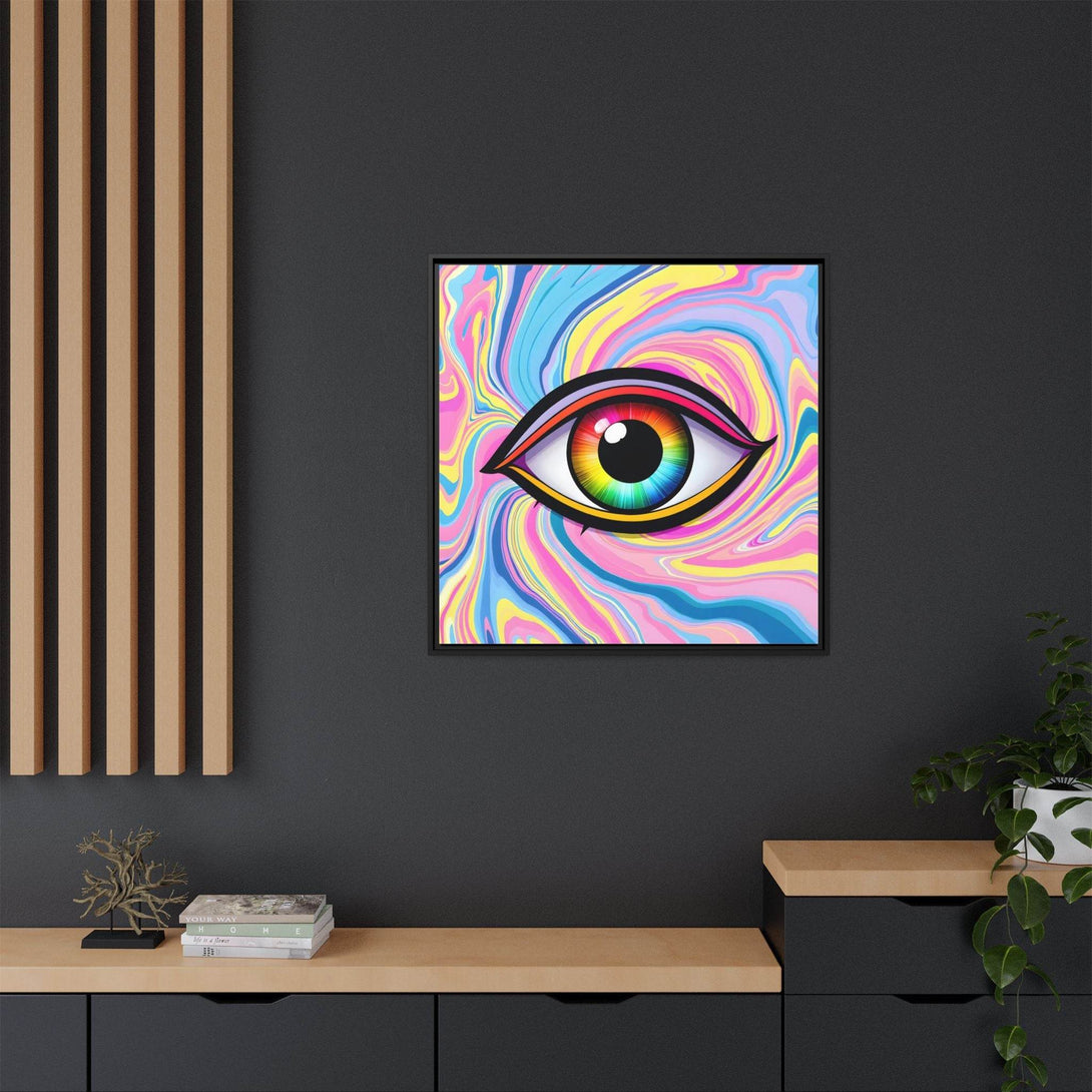 PsEyeFlow #31 - The Kaleidosoul on Framed Matte Canvas - Highdellic