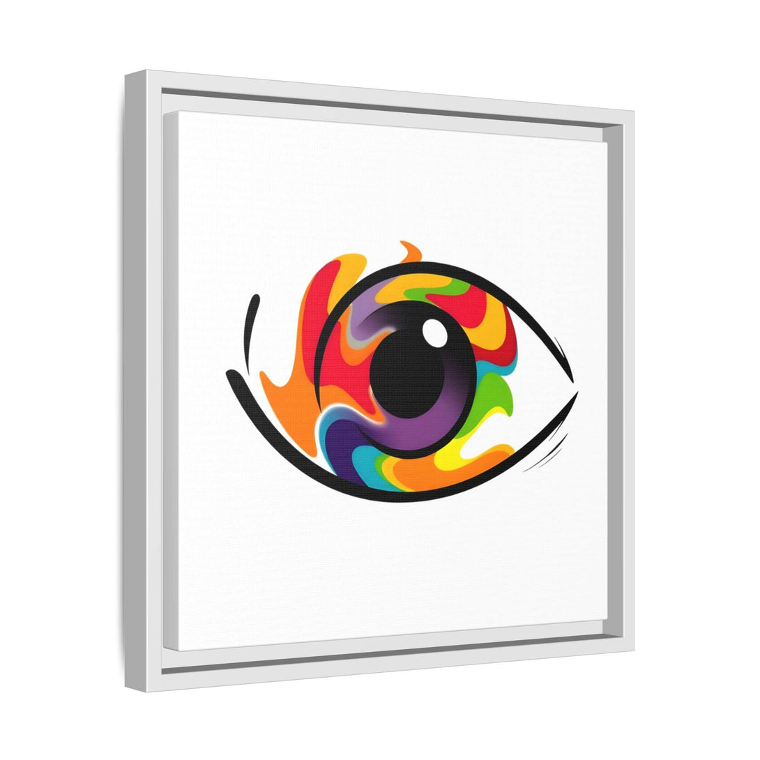 PsEyeGo 3 – Chromatic Flame on Framed Matte Canvas (Multi-color) - Highdellic