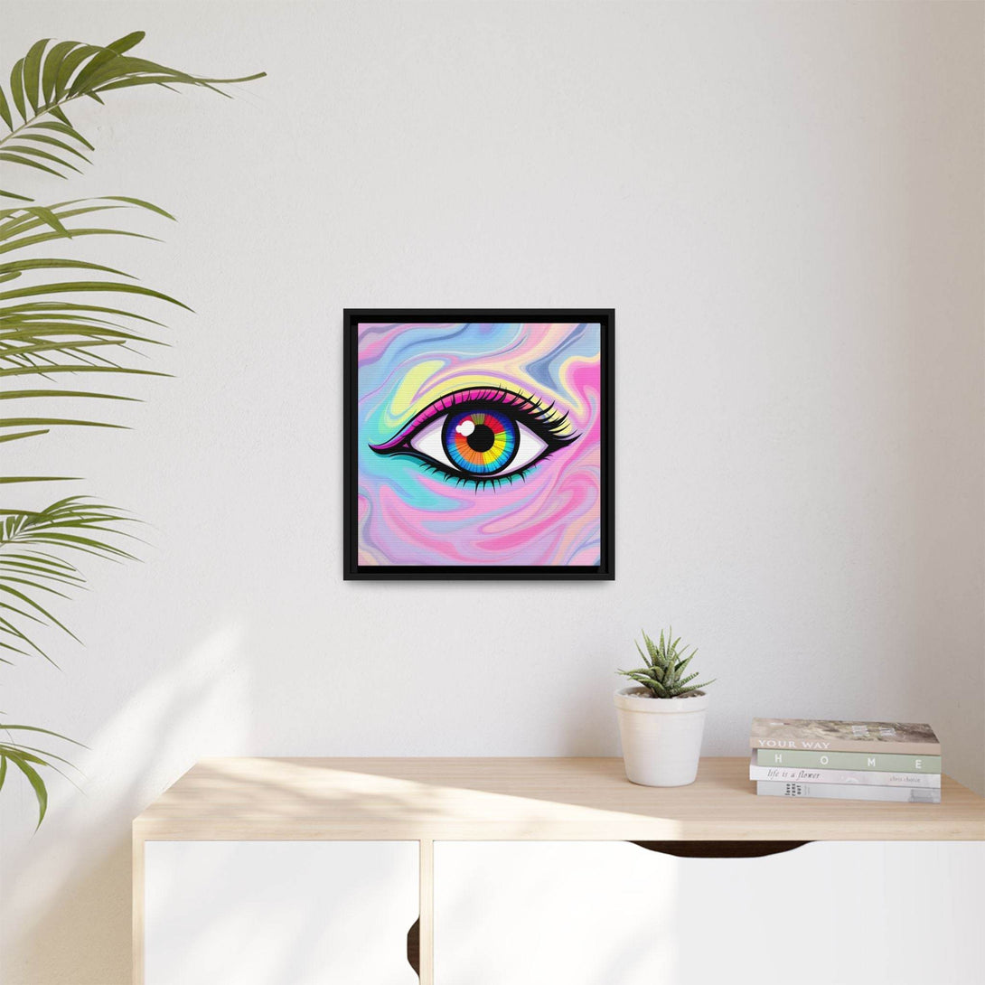 PsEyeFlow #8 - Radiant Vision. ( Colourful Framed Matte Canvas Decor ) - Highdellic
