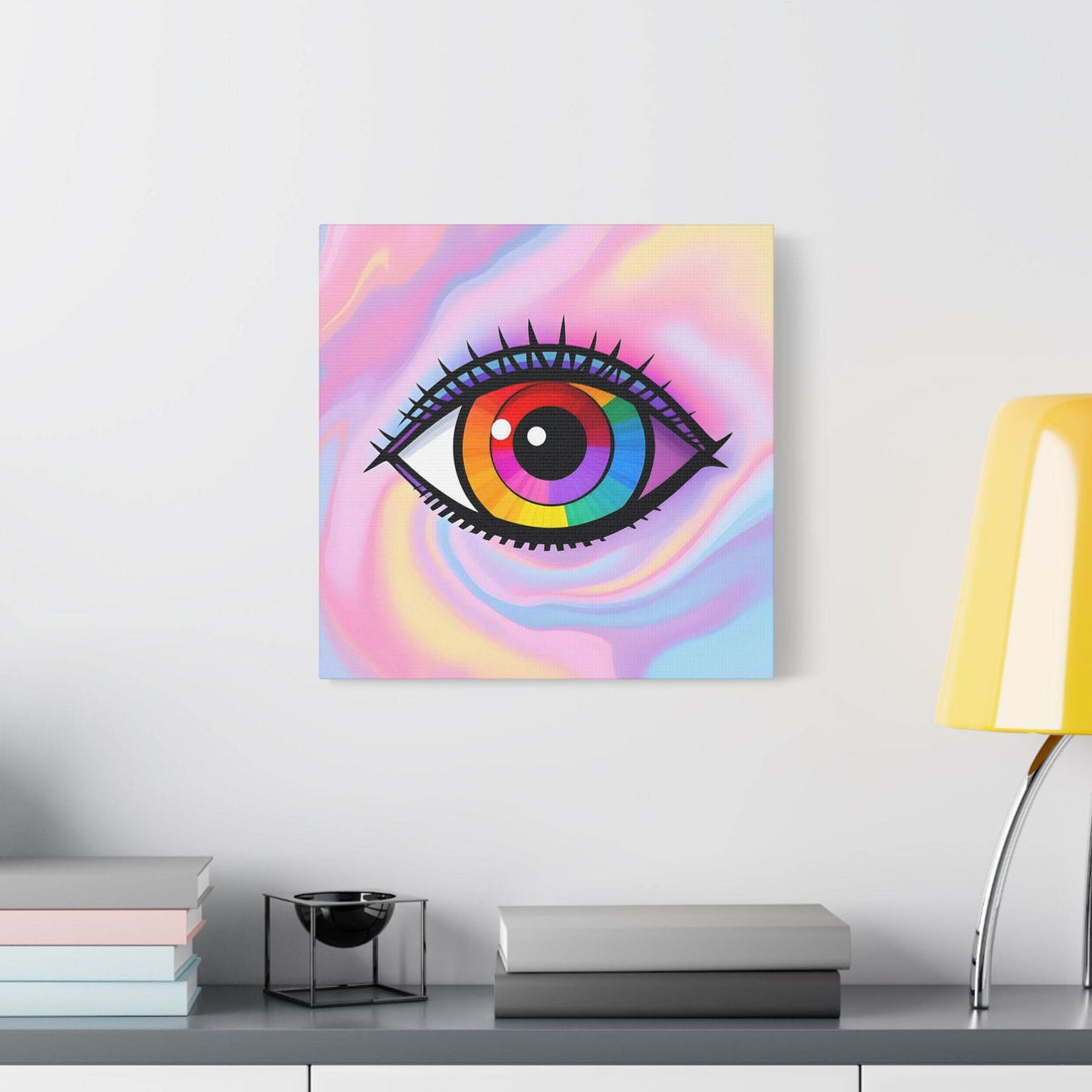 PsEyeFlow #11 - Spectrum Awakening. (Satin Canvas, Stretched) - Highdellic