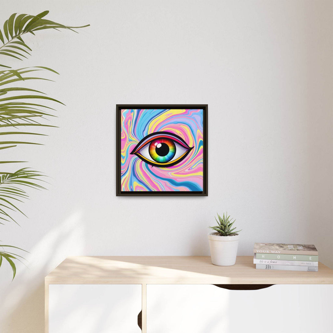 PsEyeFlow #31 - The Kaleidosoul on Framed Matte Canvas - Highdellic