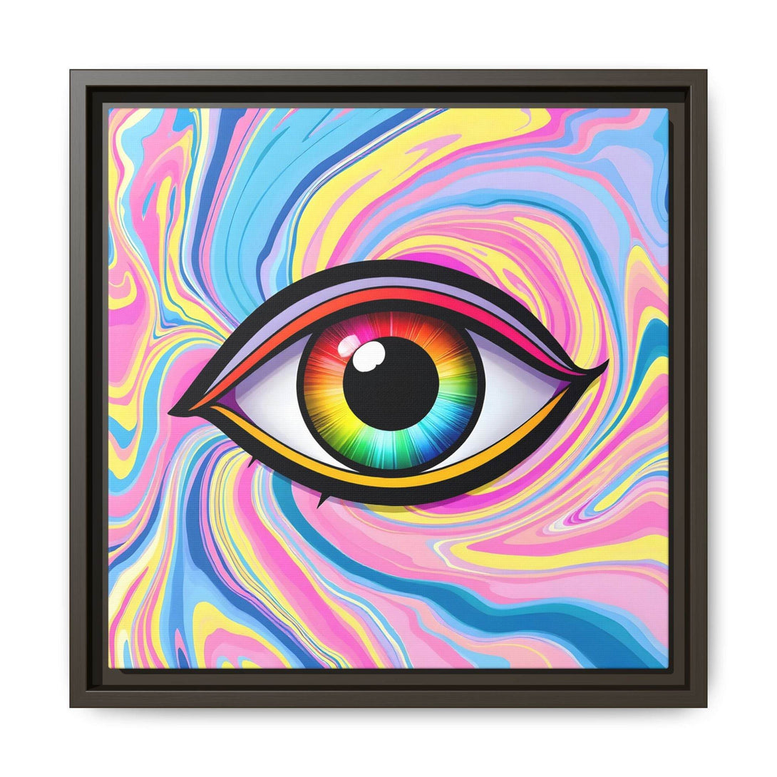 PsEyeFlow #31 - The Kaleidosoul on Framed Matte Canvas - Highdellic