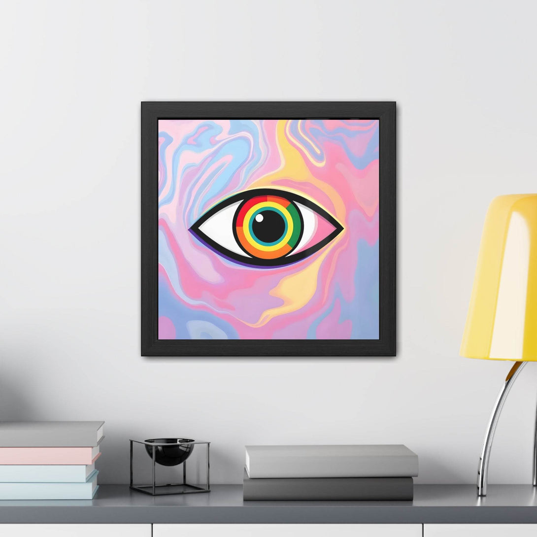 PsEyeFlow #6 - Vortex Vision. ( wood Framed semi-gloss coated paper ) - Highdellic
