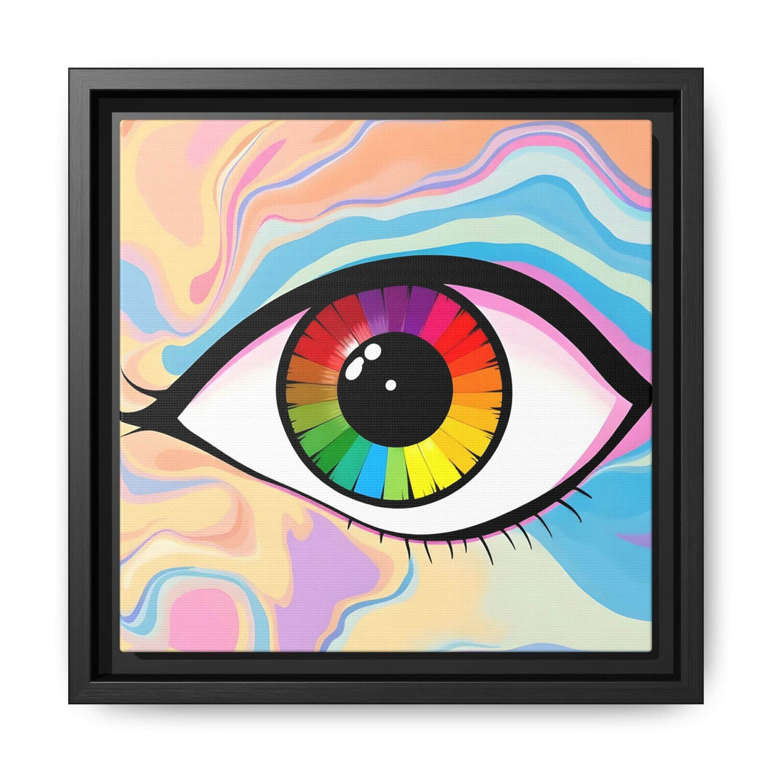 PsEyeFlow #1 – Prism Vision. (Matte Canvas, Framed, Multi-color) - Highdellic
