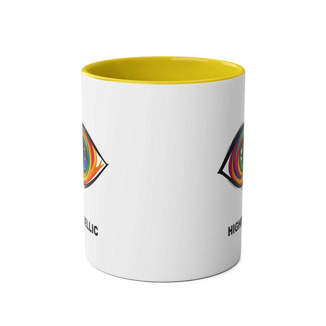 Highdellic PsEyeGo 1 on Vibrant Two-Tone 11oz Coffee Mug, - Highdellic