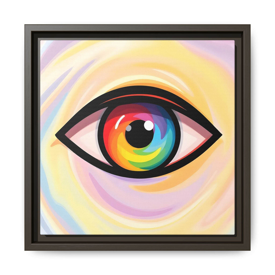 PsEyeFlow #18 - Ethereal Visionb. ( Colorful Framed Matte Canvas Decor ) - Highdellic