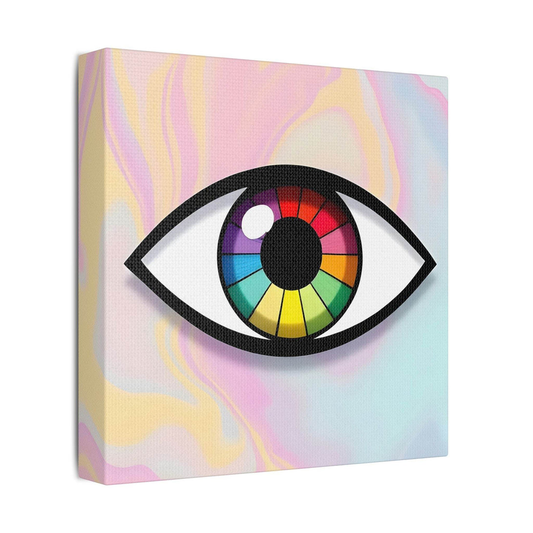 PsEyeFlow 5 - Prism Stare. (Satin Canvas, Stretched) - Highdellic