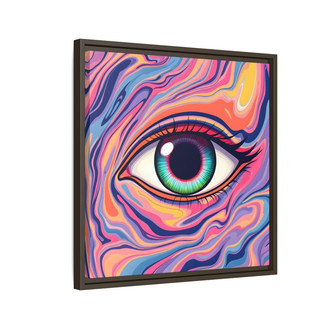 PsEyeFlow #26 - Vivid Echo - (Matte Canvas, Framed (Multi-color)) - Highdellic