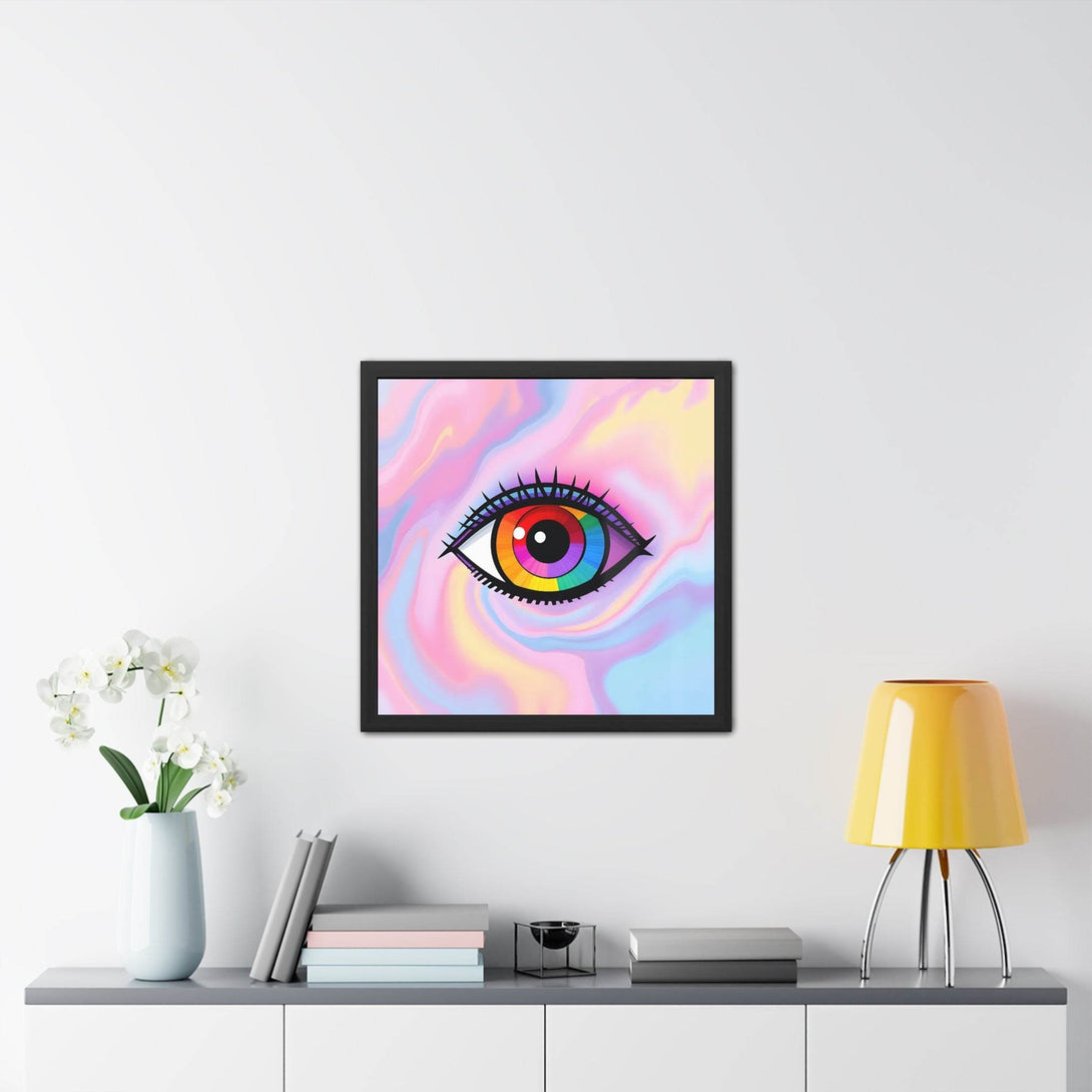 PsEyeFlow #11 - Spectrum Awakening. ( wood Framed semi-gloss coated paper ) - Highdellic