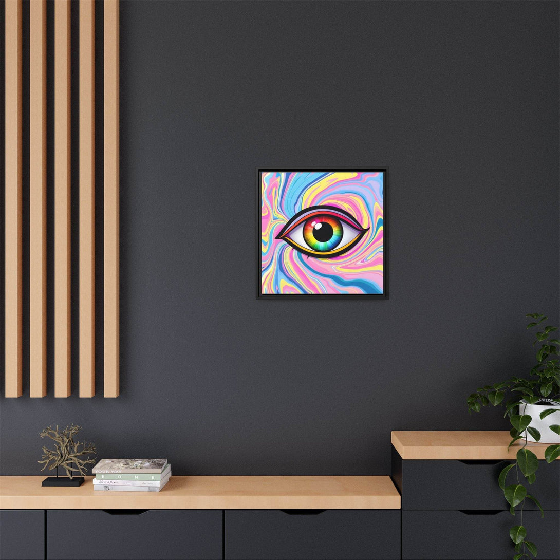 PsEyeFlow #31 - The Kaleidosoul on Framed Matte Canvas - Highdellic