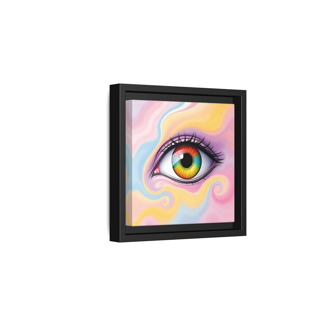 PsEyeFlow #36 – The Whispering Spiral on Framed Matte Canvas - Highdellic