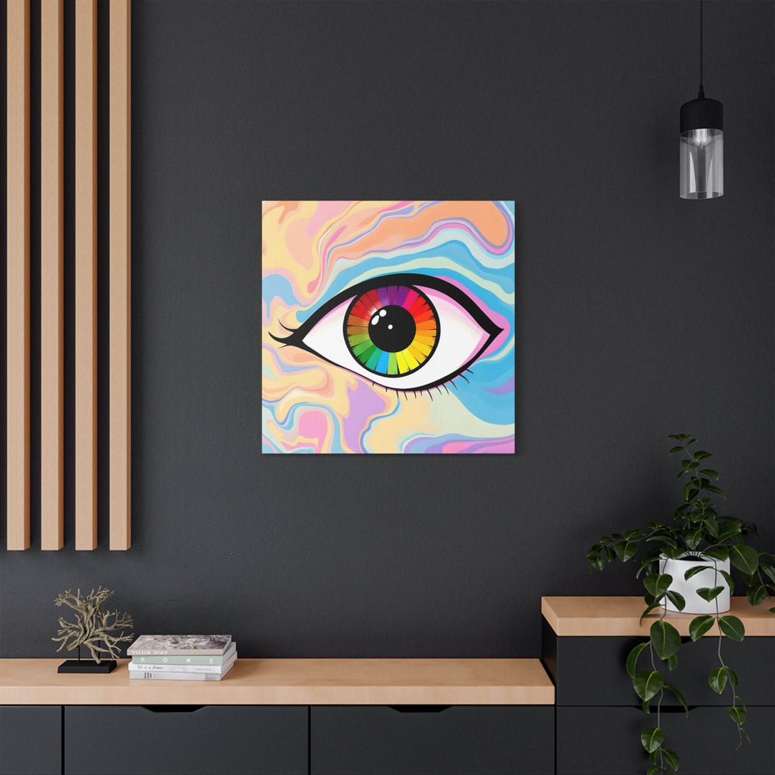 PsEyeFlow #1 – Prism Vision. (Satin Canvas, Stretched) - Highdellic