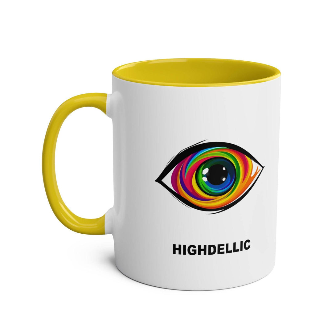 Highdellic PsEyeGo 1 on Vibrant Two-Tone 11oz Coffee Mug, - Highdellic