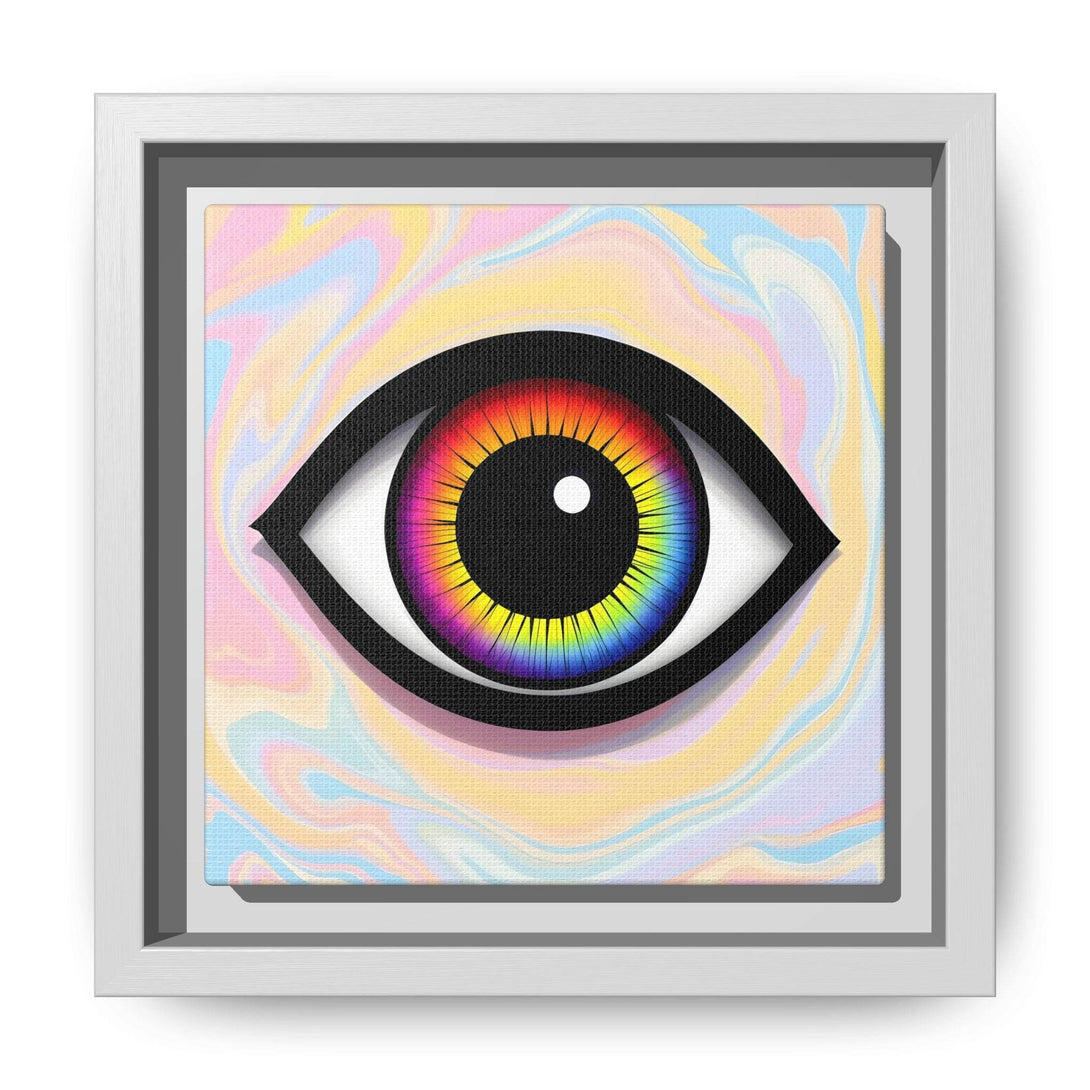 PsEyeFlow #25 - Chromatic Horizon. (Matte Canvas, Framed (Multi-color)) - Highdellic