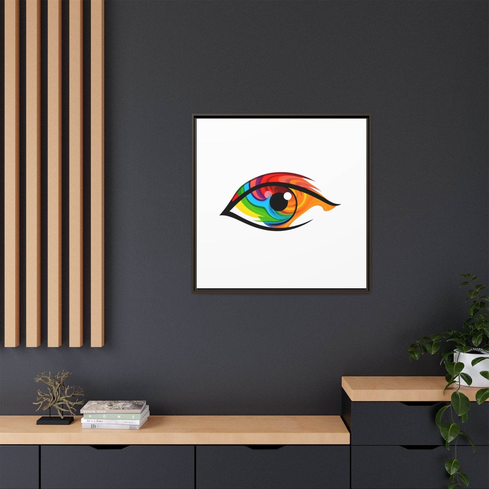 PsEyeGo 2 – Prism Gaze Vision on Framed Matte Canvas (Multi-color) - Highdellic