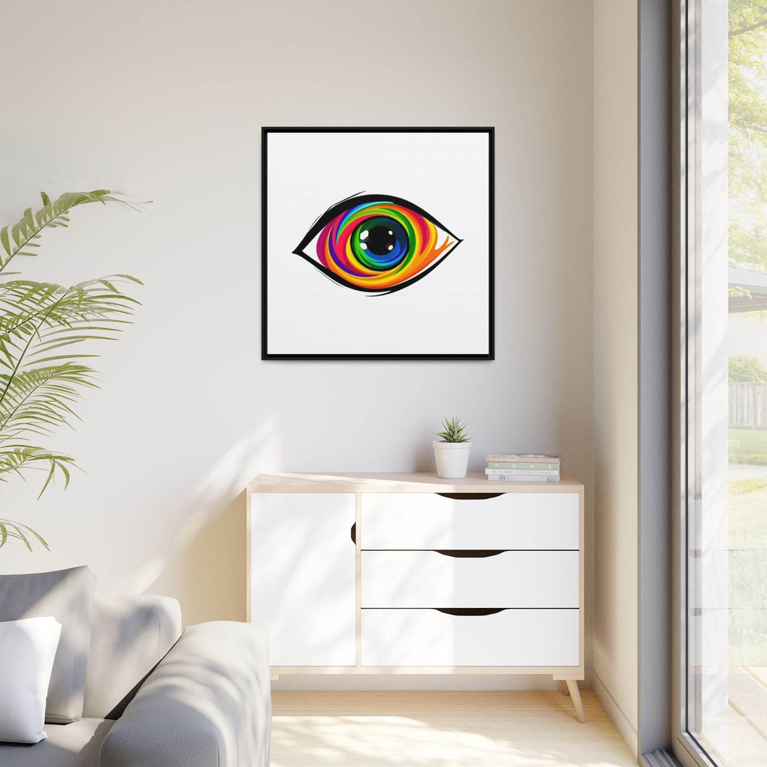 PsEyeGo 1 – Vortex Vision on Framed Matte Canvas (Multi-color) - Highdellic