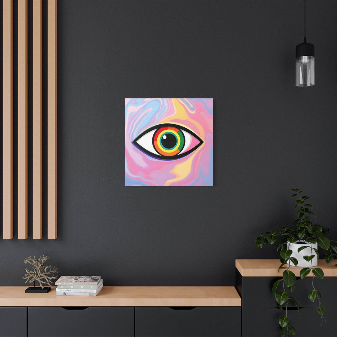 PsEyeFlow #6 - Vortex Vision. (Satin Canvas, Stretched) - Highdellic