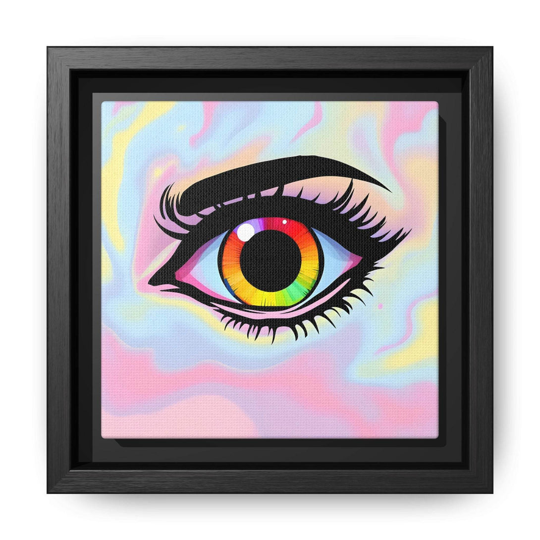 PsEyeFlow #35 - Spectrum Sentinel on Framed Matte Canvas (multi colour) - Highdellic