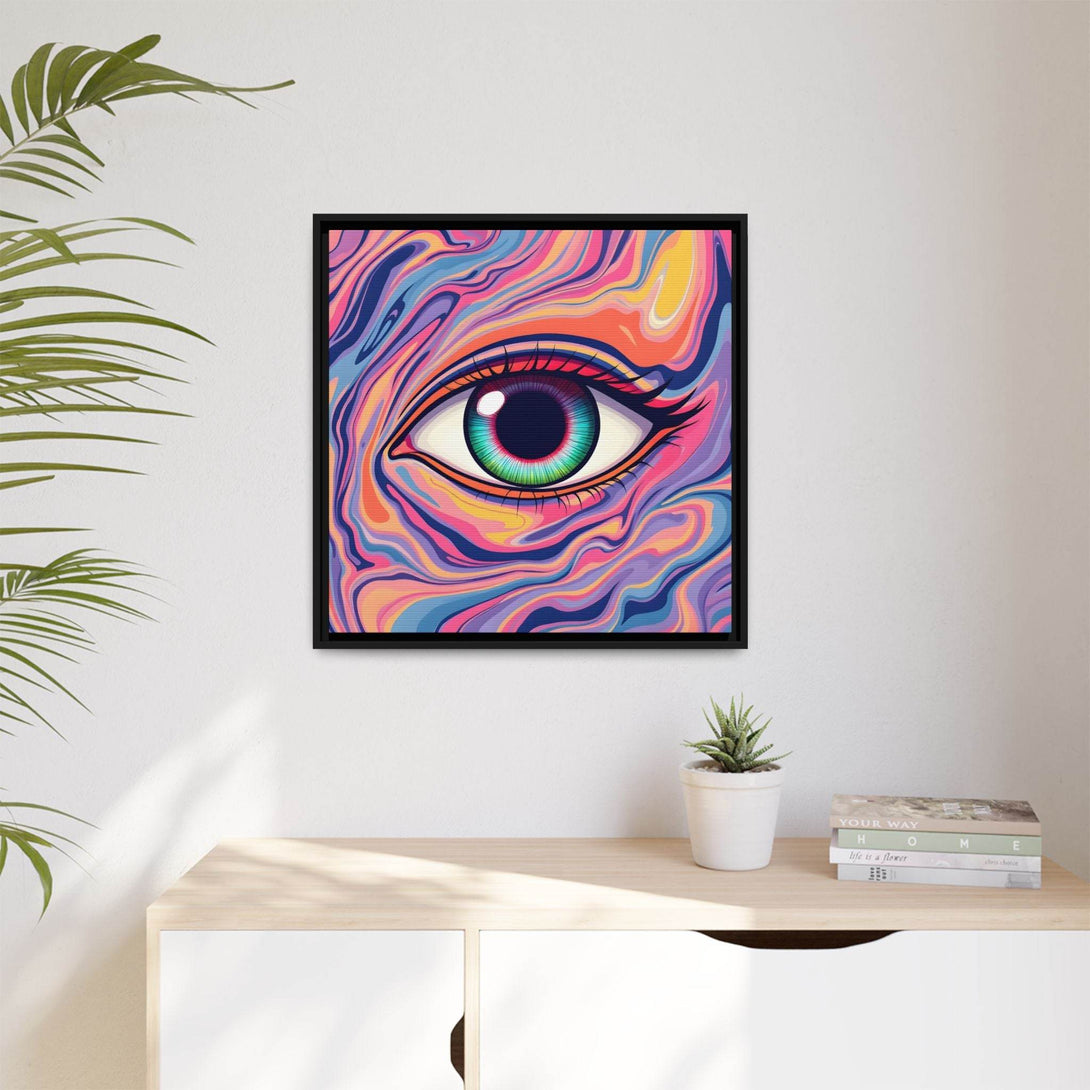 PsEyeFlow #26 - Vivid Echo - (Matte Canvas, Framed (Multi-color)) - Highdellic