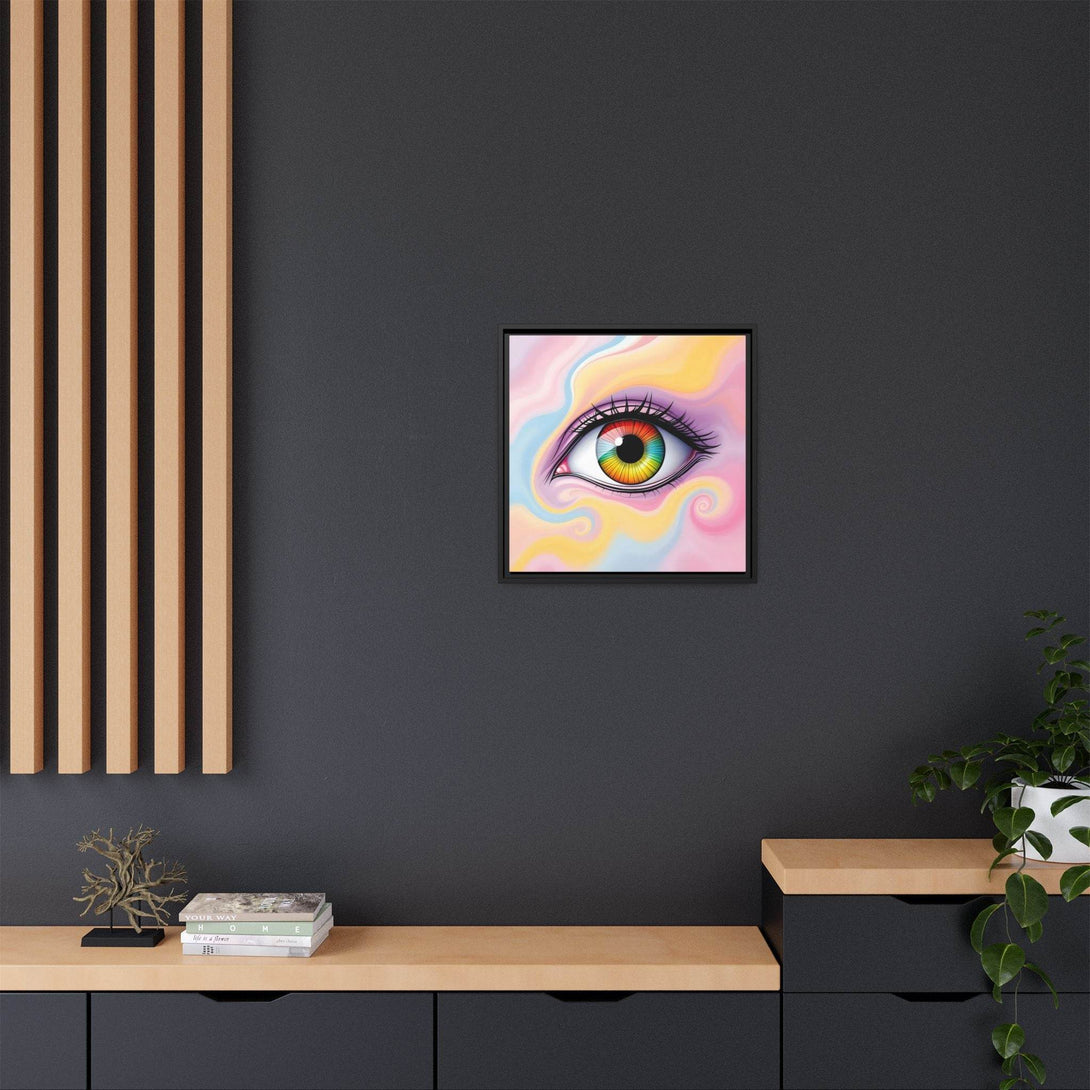 PsEyeFlow #36 – The Whispering Spiral on Framed Matte Canvas - Highdellic