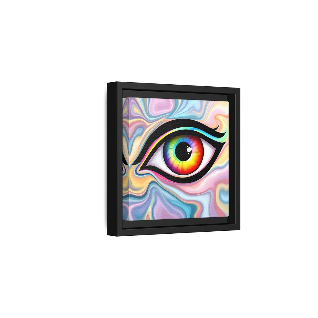 PsEyeFlow #24 - Prism Reflection (Square Matte Canvas, Framed (Multi-color)) - Highdellic