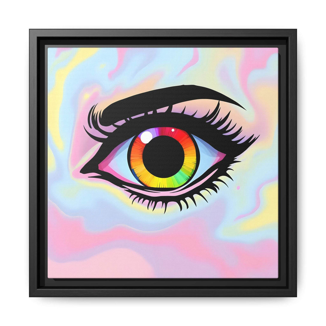 PsEyeFlow #35 - Spectrum Sentinel on Framed Matte Canvas (multi colour) - Highdellic