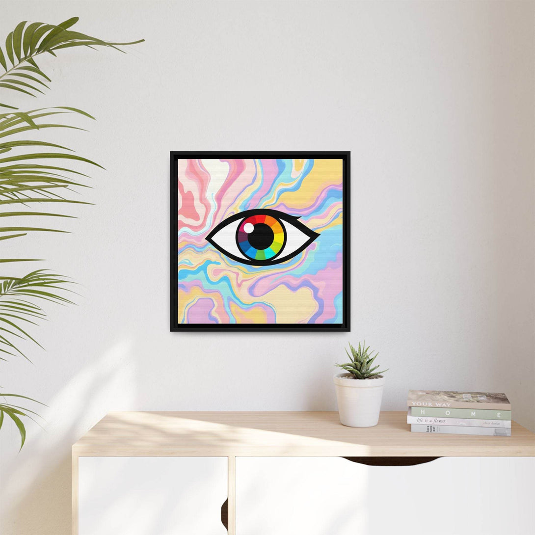 PsEyeFlow #30 - Spectrum Vision (Matte Canvas, Framed (Multi-color)) - Highdellic