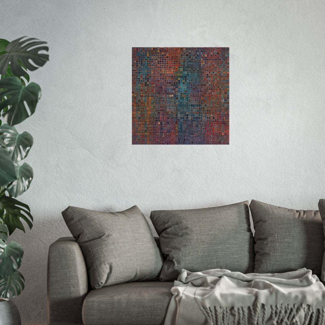 PsEyeCode #2 - Encrypted Echo - on Square Fine Art Poster - Highdellic