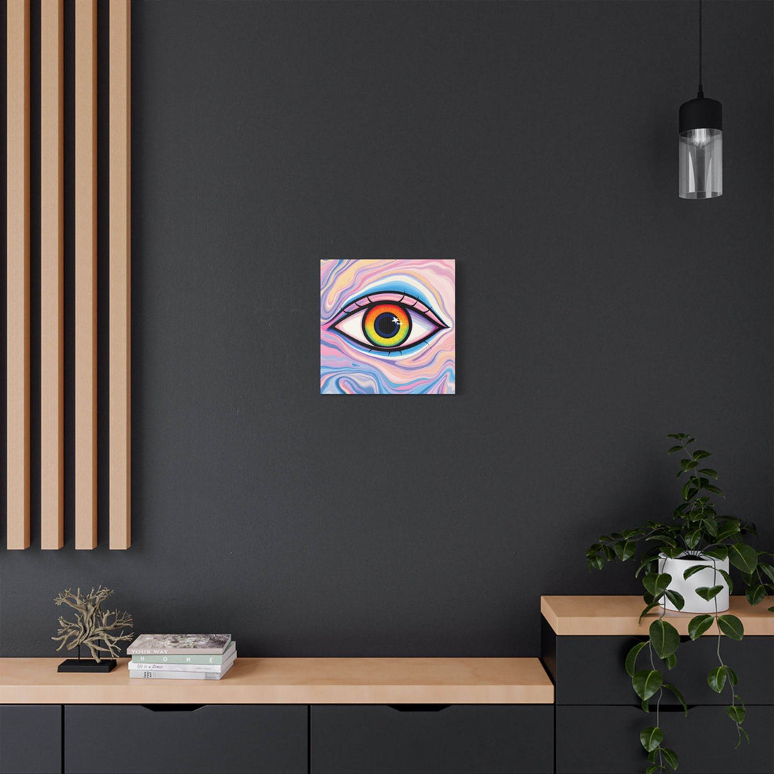 PsEyeFlow #9 - Celestial Stare. (Satin Canvas, Stretched) - Highdellic