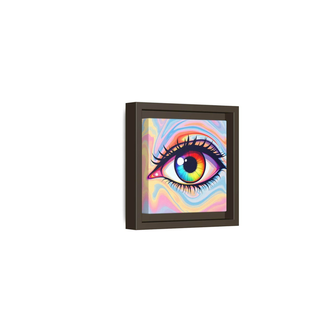 PsEyeFlow #20 - Dreamwave Vision. ( Colorful Framed Matte Canvas Decor ) - Highdellic