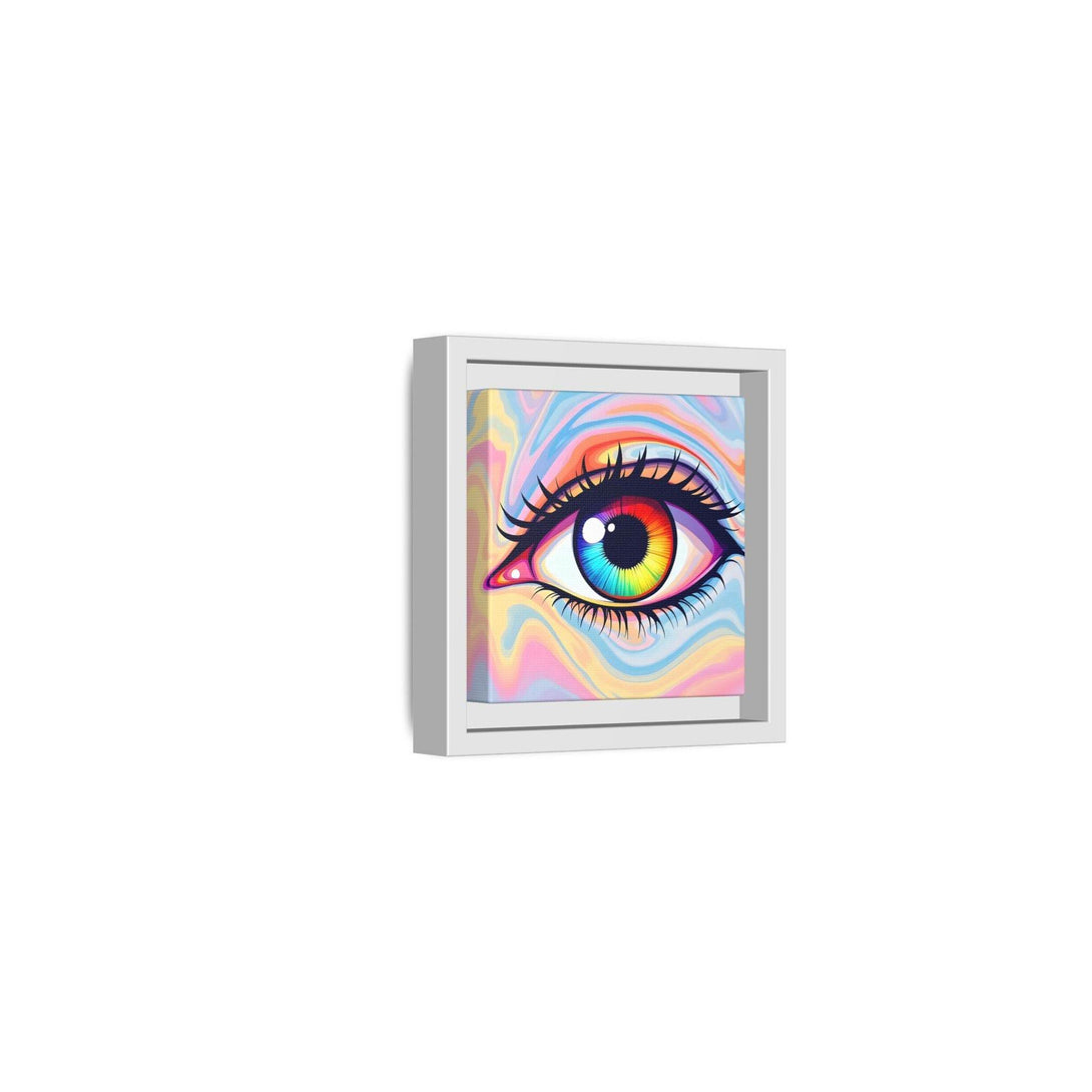 PsEyeFlow #20 - Dreamwave Vision. ( Colorful Framed Matte Canvas Decor ) - Highdellic