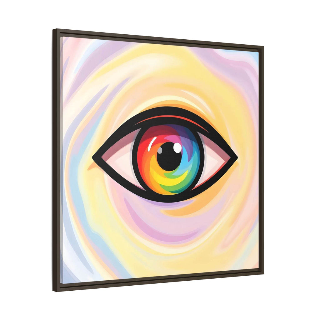 PsEyeFlow #18 - Ethereal Visionb. ( Colorful Framed Matte Canvas Decor ) - Highdellic