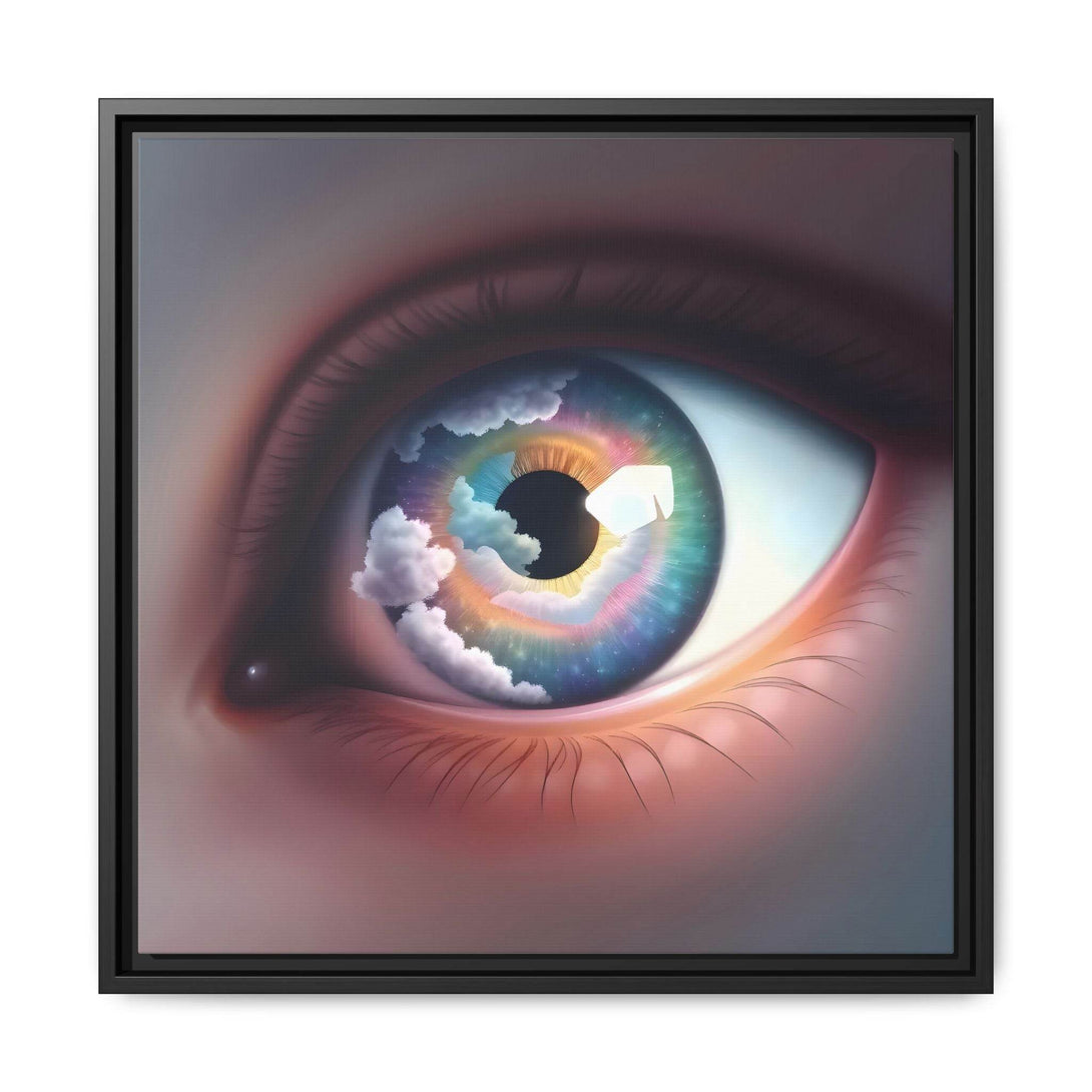 PsEyeDream #2 - Celestial Vision on Framed Matte Canvas - Highdellic