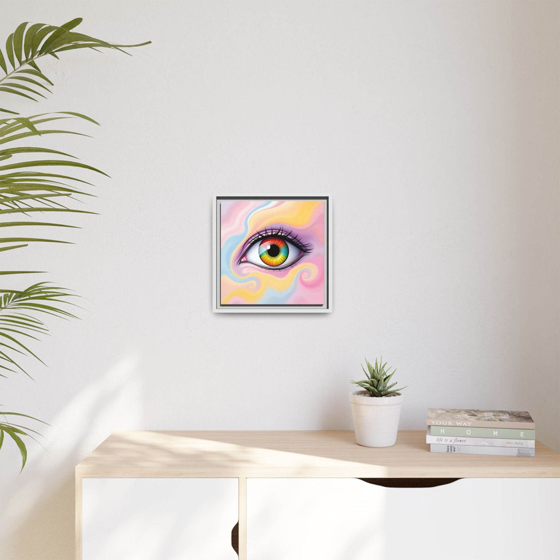 PsEyeFlow #36 – The Whispering Spiral on Framed Matte Canvas - Highdellic