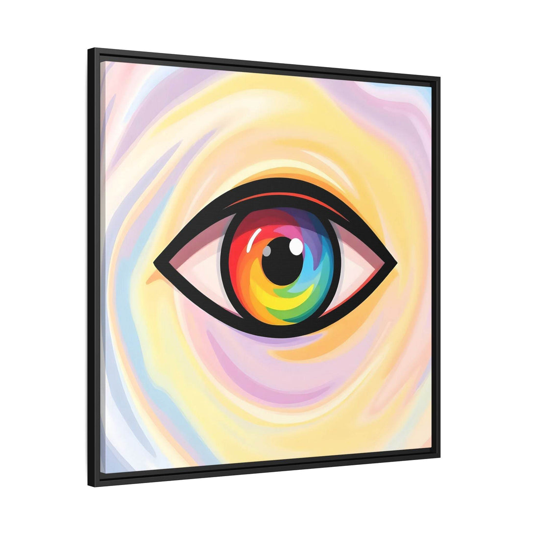 PsEyeFlow #18 - Ethereal Visionb. ( Colorful Framed Matte Canvas Decor ) - Highdellic
